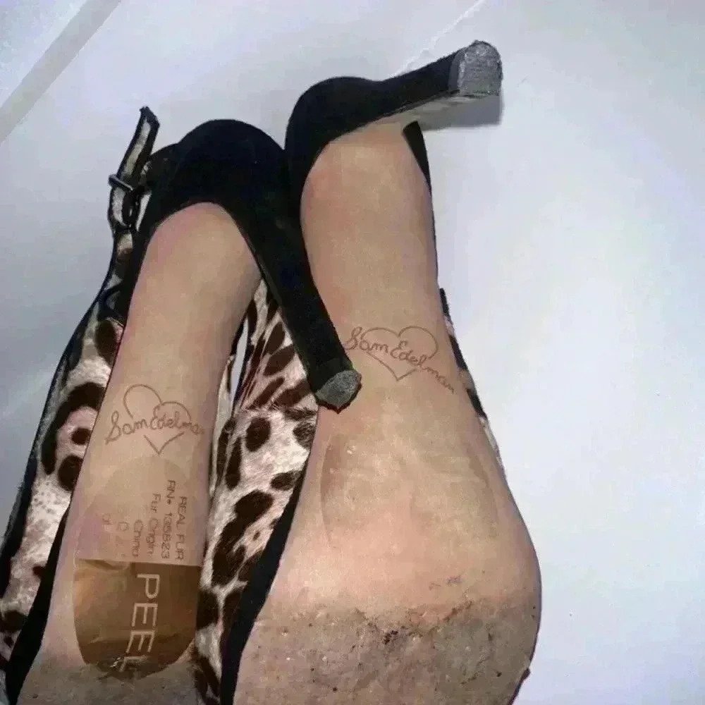 Sam Edelman Heels, Brown Leopard Print, Size 8.5 - Picture 12 of 14
